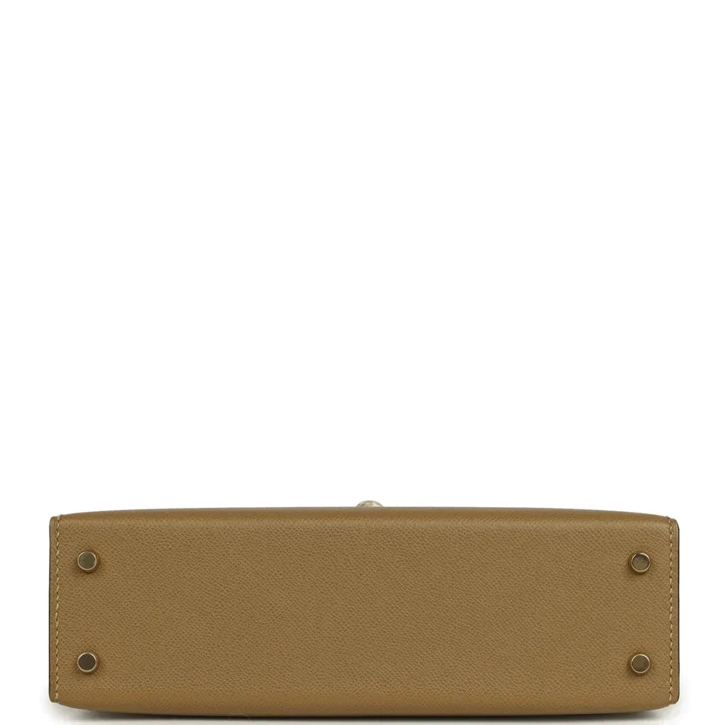 Hermès Kelly Sellier 20 Dune Madame Permabrass Hardware