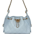 Chanel Mini 25 Hobo Bag Light Blue Caviar
