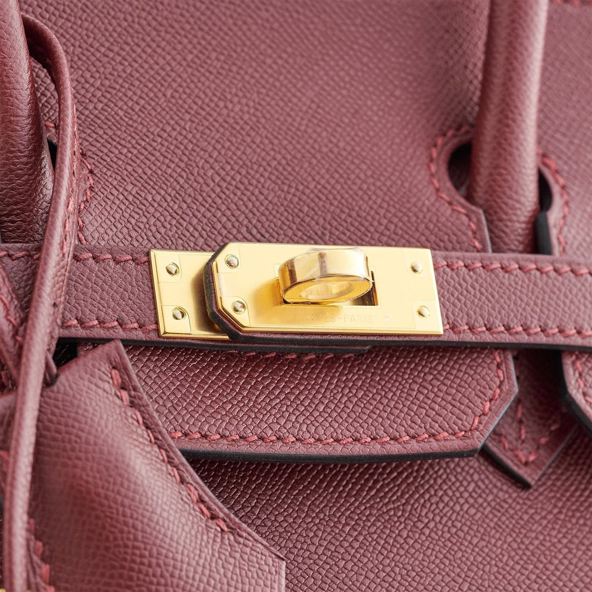 Hermès Birkin 25 Veau Madame Rouge H Gold Hardware